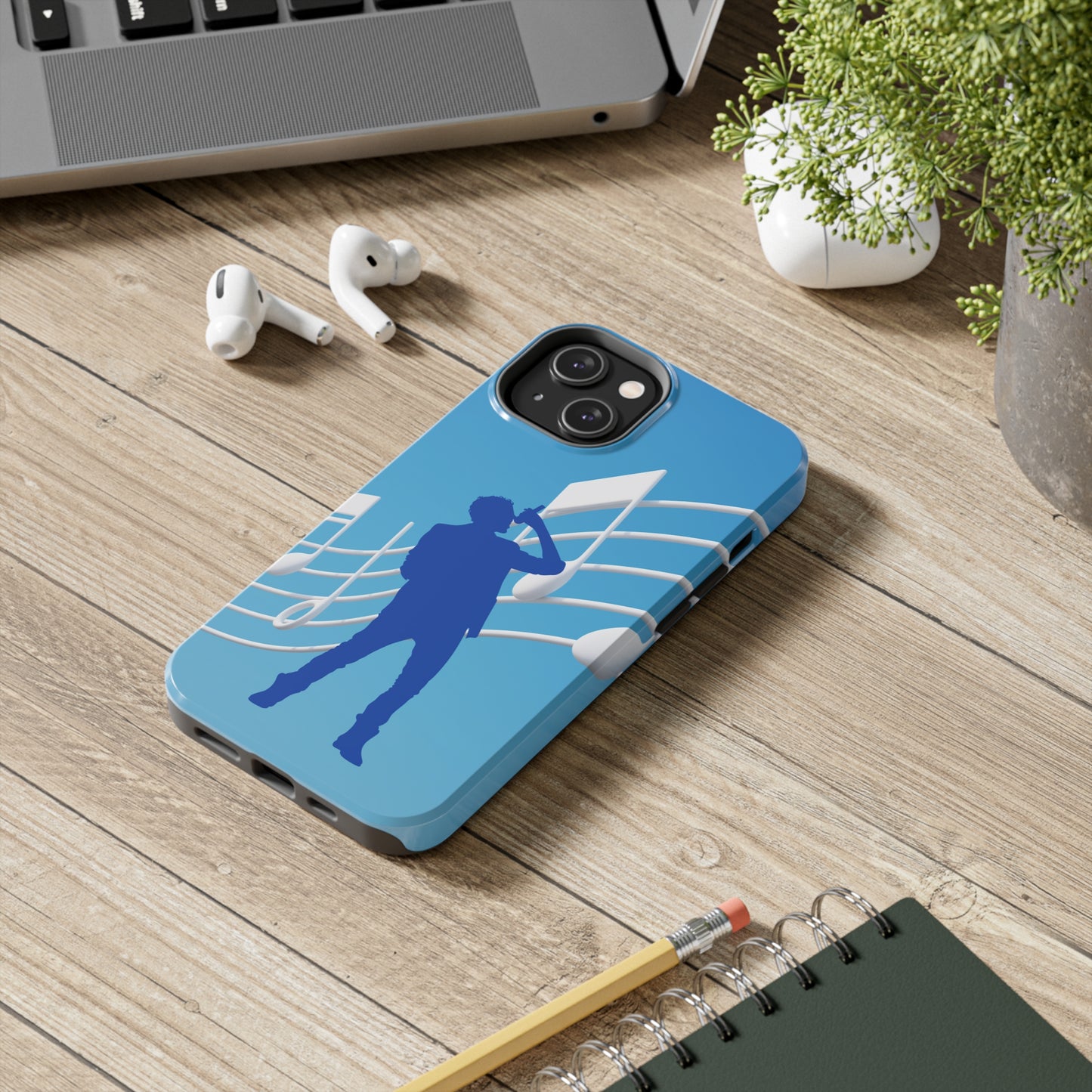 Blue Man Singing | mostly iphone cases