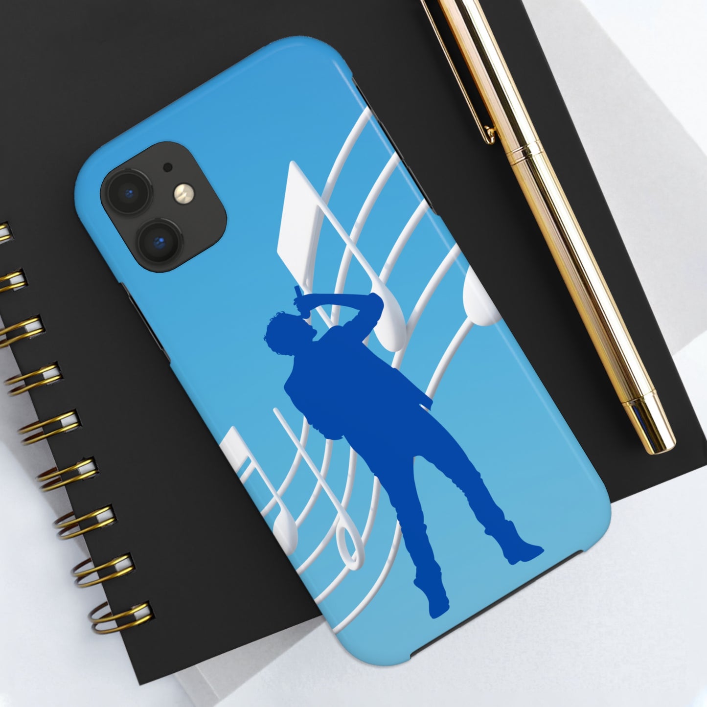 Blue Man Singing | mostly iphone cases