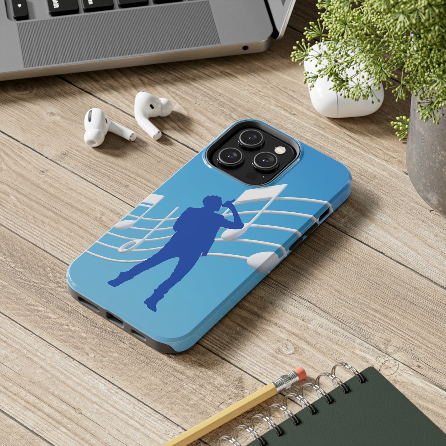 Blue Man Singing | mostly iphone cases