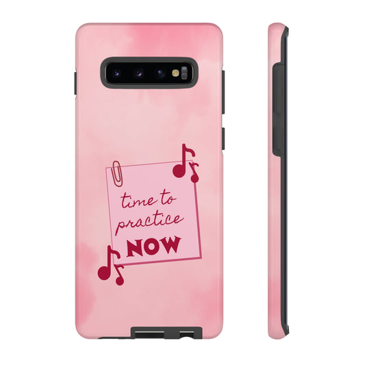 Time to Practice NOW | Red Pink Gradient | Android Phone Cases Plus